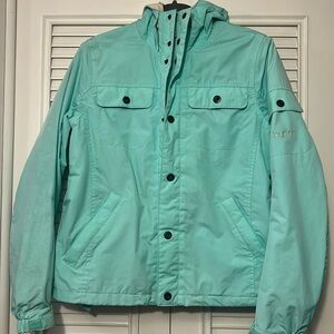 Burton snow jacket size S color light green